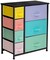 Sorbus Dresser with Drawers - Furniture Storage Tower Unit for Bedroom, Hallway, Closet, Office Organization - Steel Frame, Wood Top, Easy Pull Fabric Bins